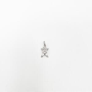 VINTAGE Charm Sterling Silver 925 Angel for Bracelet 3D Heaven God Religion